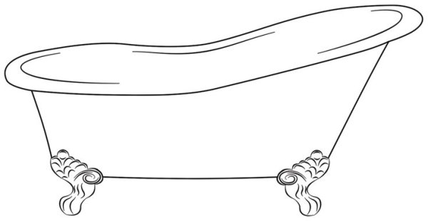 Интерьер ванной эскиз