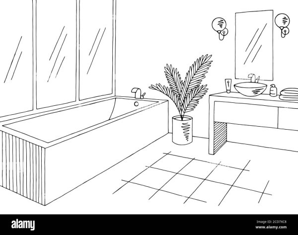 Ванная раскраска