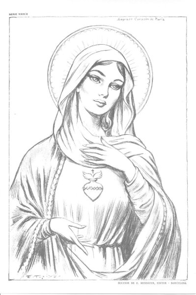 Дева Мария скетч