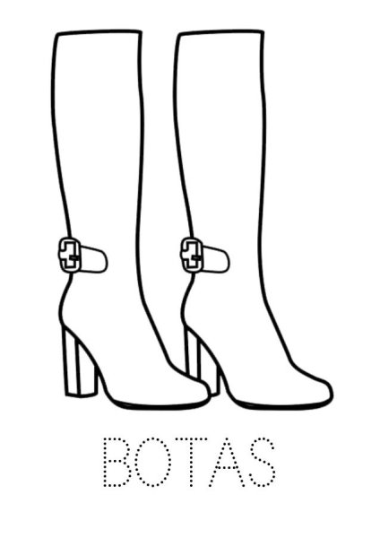 Ботинки детские рисунок