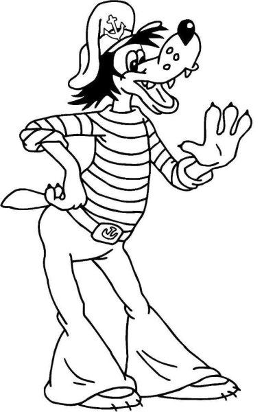 Раскраска "ну, погоди!"