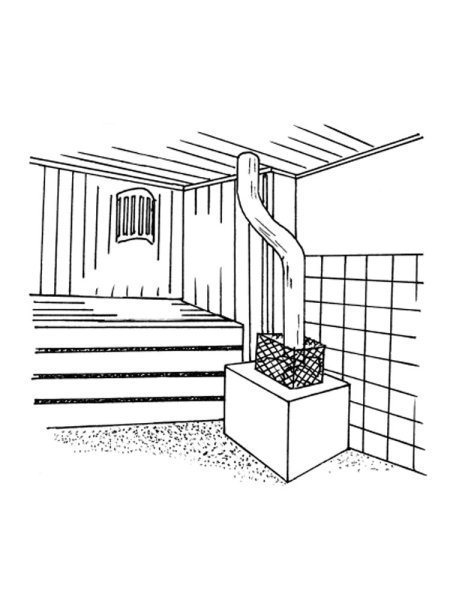 Раскраска сауна