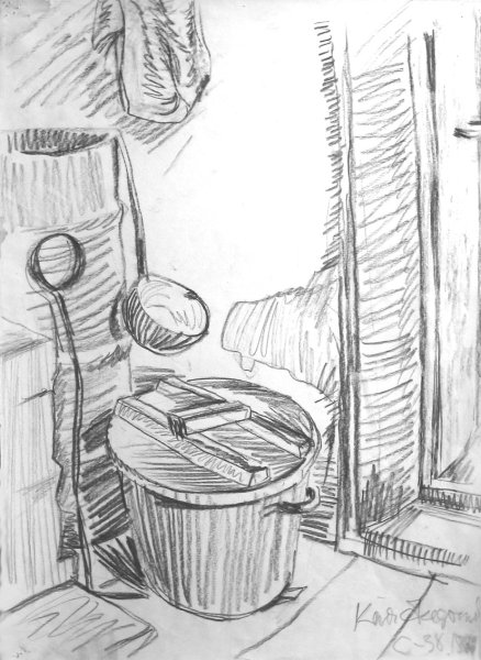 Баня карандашом