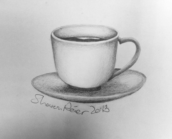 Трафарет "чашка"