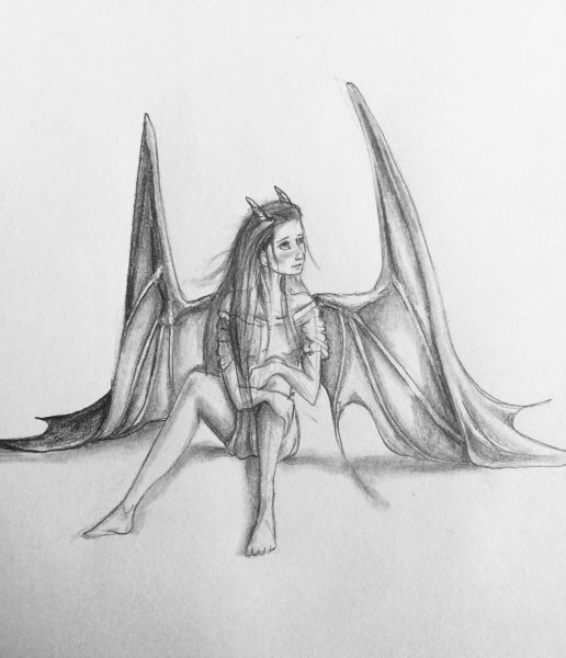 Мифические рисунки карандашом