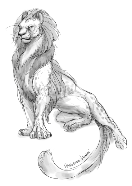 Мифические существа карандашом