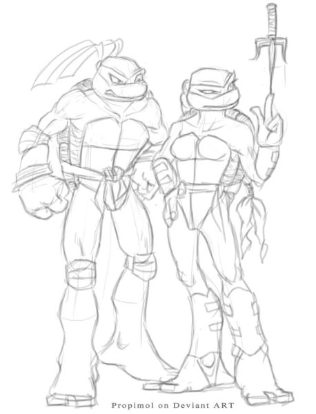 Нарисовать черепашку ниндзя поэтапно