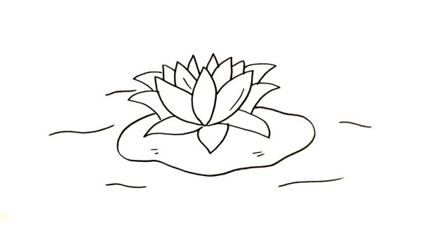 Лотос рисунок для детей
