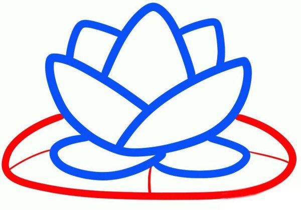Лотос рисунок для детей