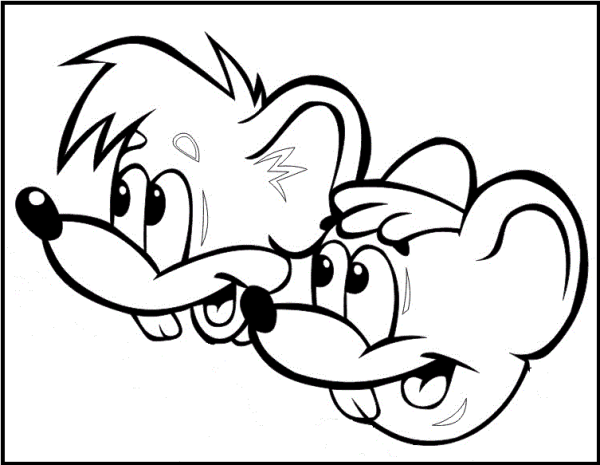 Мыши из Леопольда раскраска