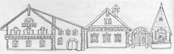 Русское деревянное зодчество в графике