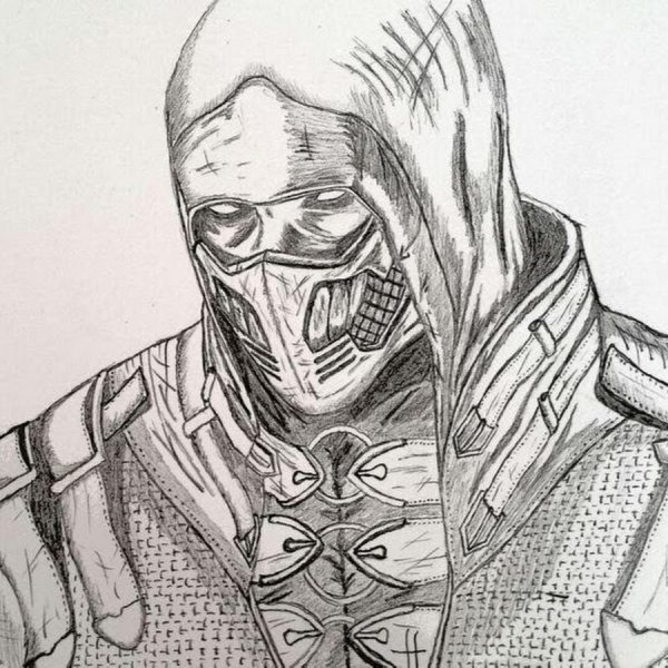 Скорпион скетч мортал комбат