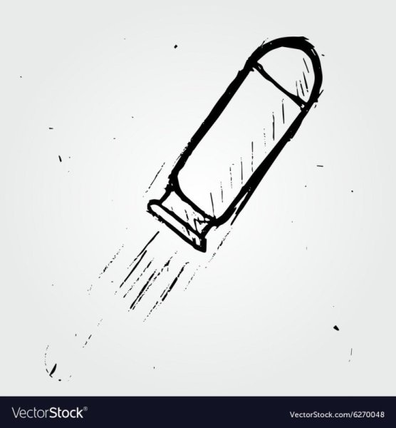 Эскиз тату пуля