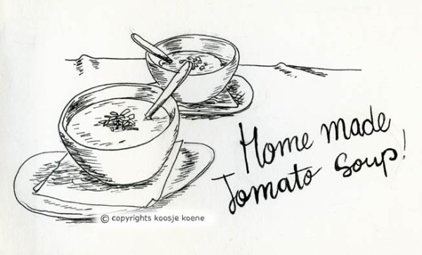 Суп лëгкая срисовка