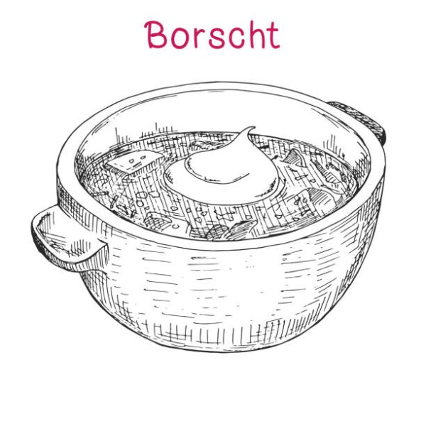 Борщ раскраска