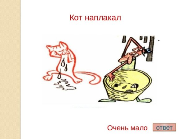 Кот наплакал