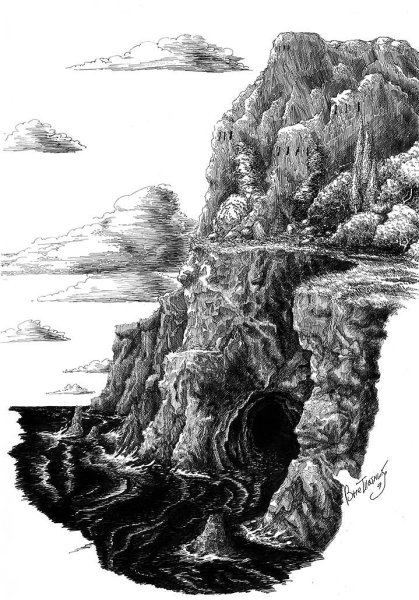 Утёс Лермонтов иллюстрации