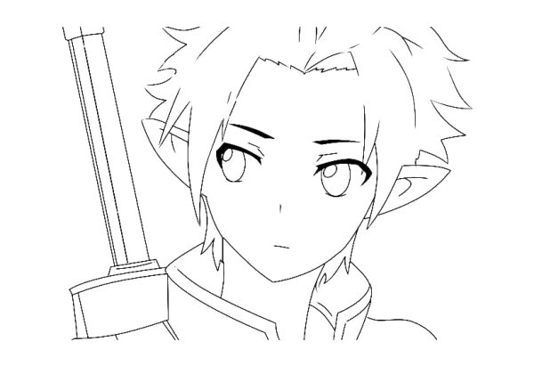 Аниме рисунки Кирито