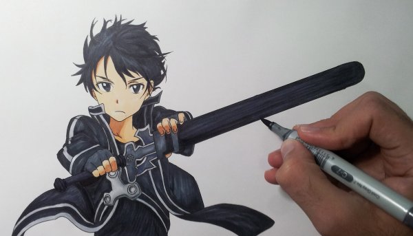 Аниме скетчи Sword Art online