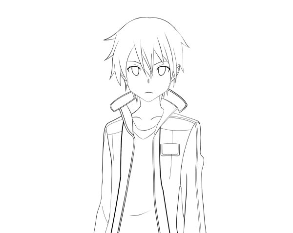 Раскраски аниме Кирито