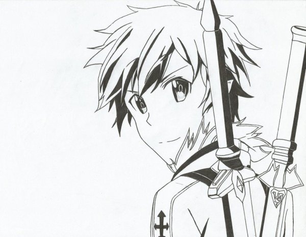 Кирито рисовать