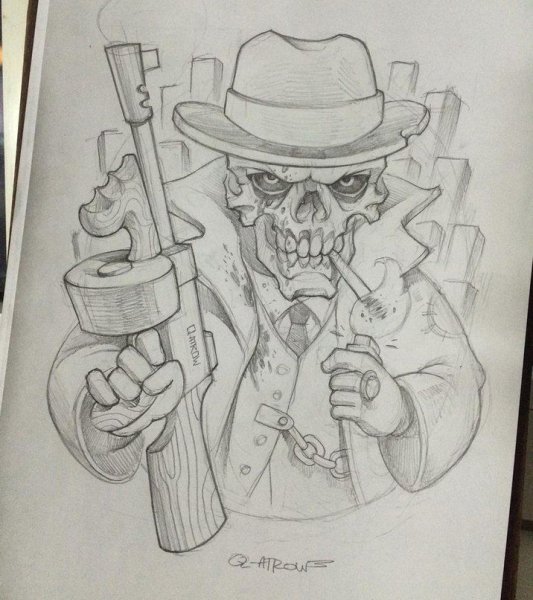 Гангстер эскиз