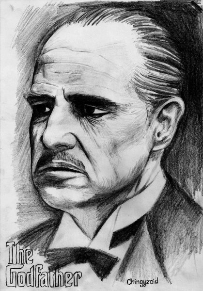 Дон Корлеоне карандашом