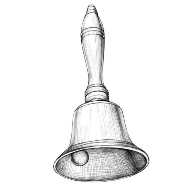 Колокольчик карандашом