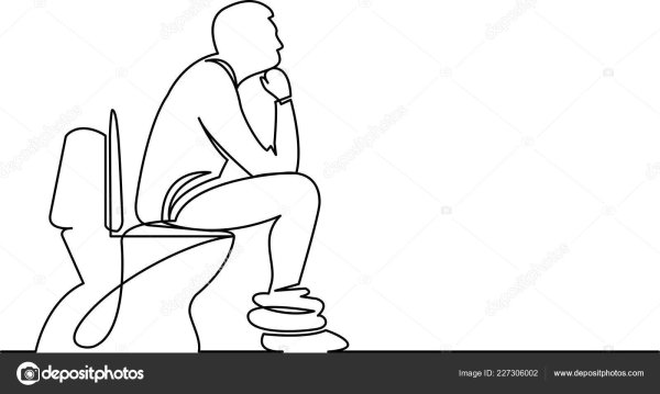 Унитаз силуэт