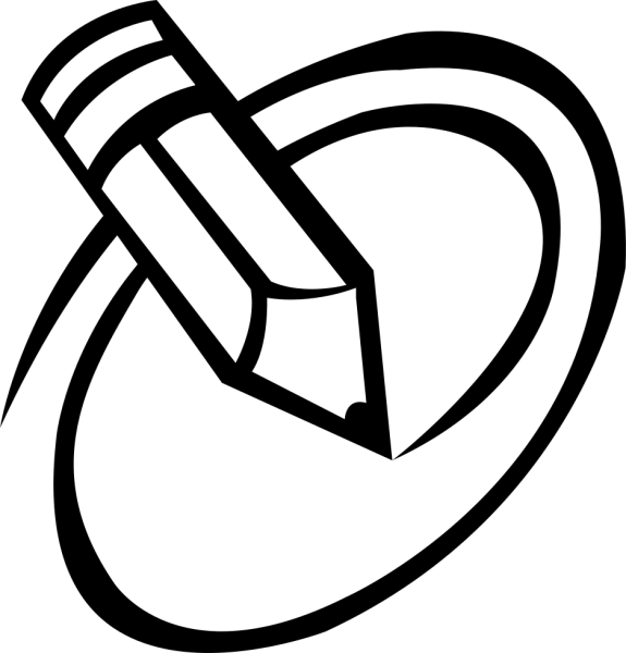 Черный карандаш для рисования