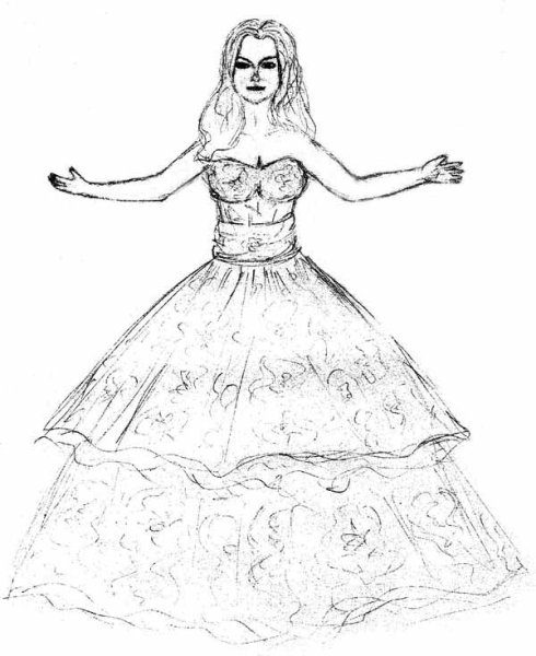 Одежда для срисовки карандашом современные