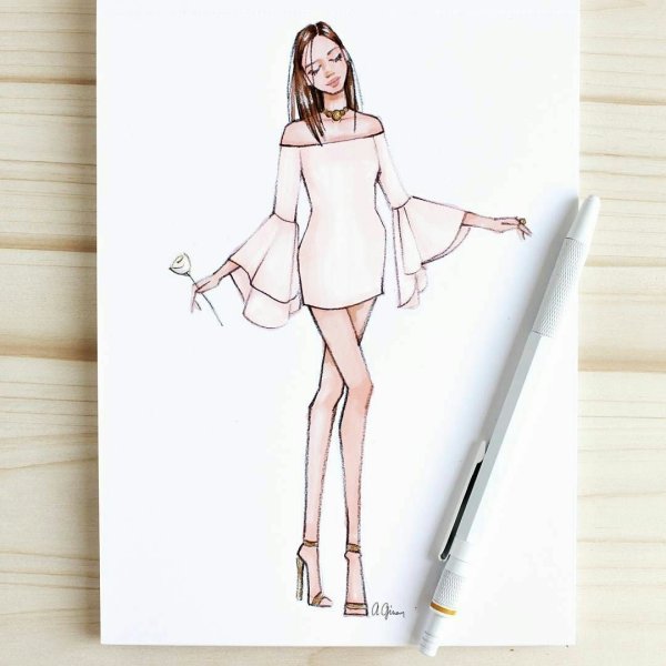 Раскраска «вечерние платья»