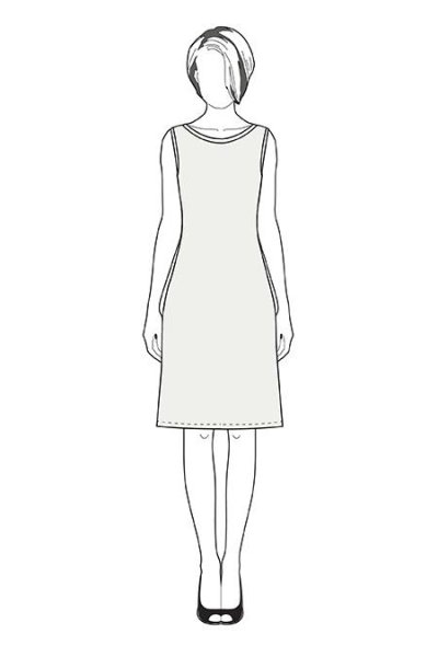 Зарисовки женщины в платье