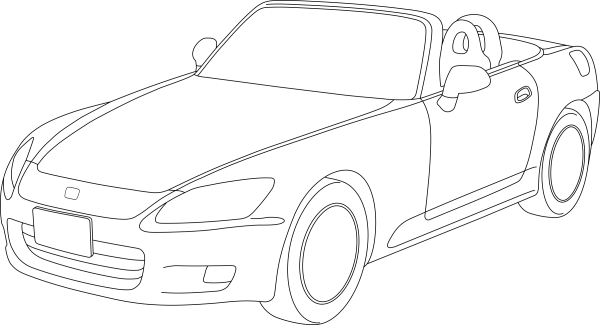 Honda s2000 раскраска