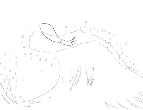 Рисунок о рыбаке и рыбке карандашом