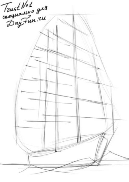 Кораблик карандашом