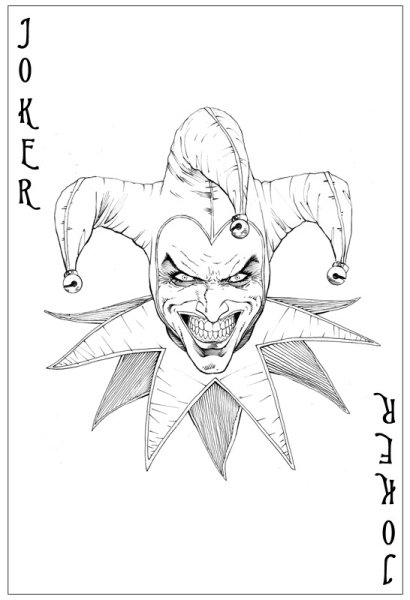 Карта Джокер нарисовать