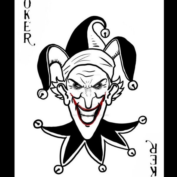 Джокер карта рисунок