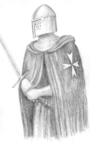 Средневековье рисунок карандашом