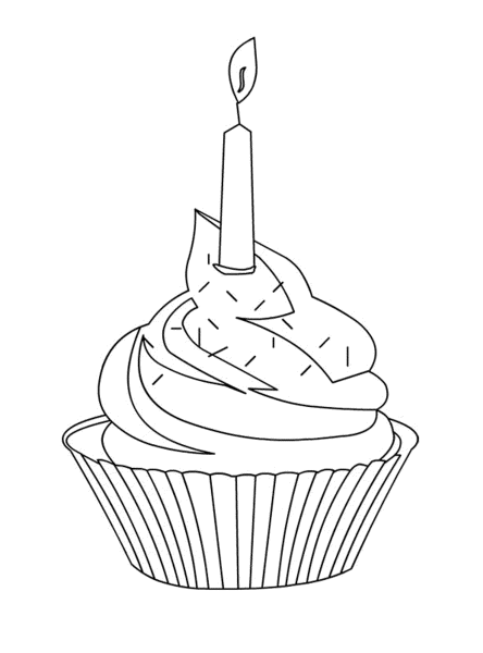 Кекс карандашом