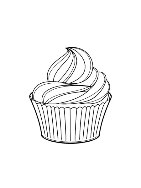 Пирожное для раскрашивания