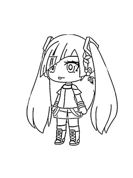 Раскраски гача лайф аниме