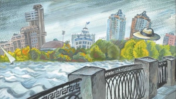 Художник Алексей Рыжков "на Старом Уктусе"