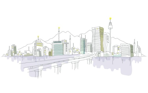 Нарисованный город