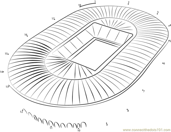 Стадион раскраска