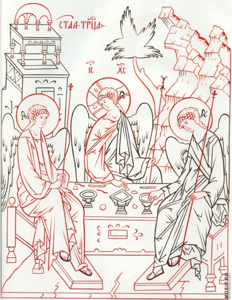 Прориси икон Святая Троица