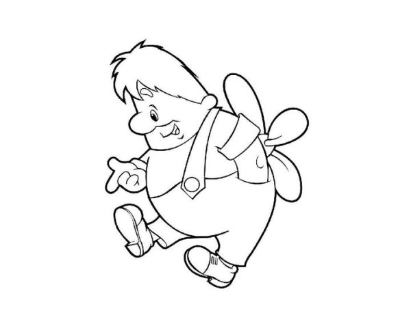 Малыш и Карлсон. Раскраска