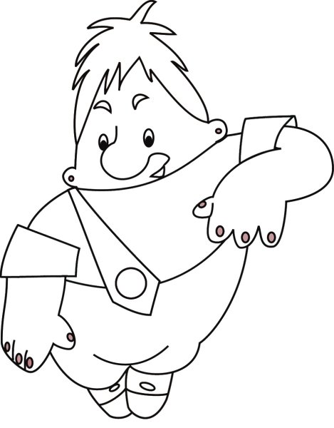 Малыш и Карлсон. Раскраска