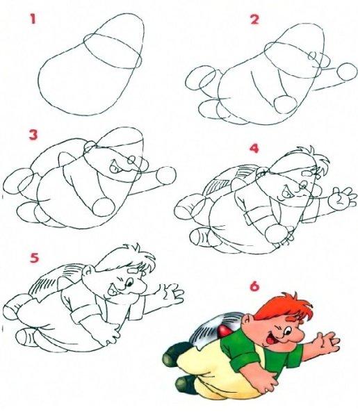 Малыш и Карлсон. Раскраска