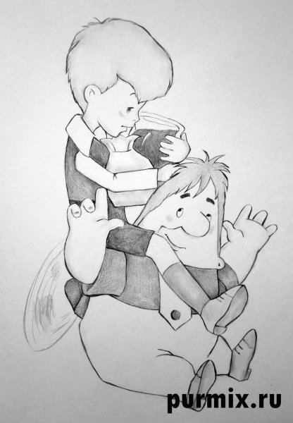 Карлсон раскраска для детей